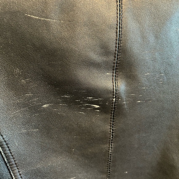 Leather bomber jacket - Picture 3 of 4